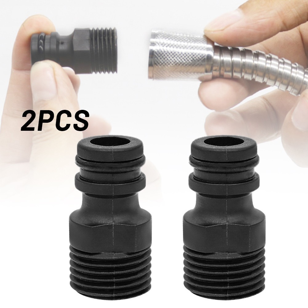 [Cosyh] Bộ chuyển đổi vòi ren 2PC 1 / 2 "BSP Bộ chuyển đổi vòi nước trong vườn Lắp đầu nối ống nhanh