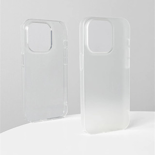 [JLK] High Quality Super Thin Sand Blasting PC Light Crystal Clear Case For iPhone 16 15 14 13 12 Pro Max Plus Transparent Matte Cover Ốp điện thoại mờ trong suốt phun cát siêu mỏng chất lượng cao