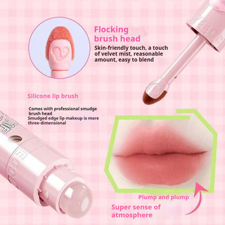 Kem dưỡng môi dạng sương mù mềm VEECCI ❈ ❈ ❈ ❈ Coffee Cloud Lip Glaze Cốc chống dính lâu trôi Làm trắng môi bùn Lip Glaze Màu khỏa thân Son môi học sinh Trang điểm môi môi môi