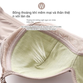 Kích Thước Lớn Mỏng Phong Cách Không Dây Thoải Mái Thoáng Khí Có Thể Điều Chỉnh Quần Lót Lớn Ngực Nhìn Bên Nhỏ Push-Up Mẹ Áo Ngực