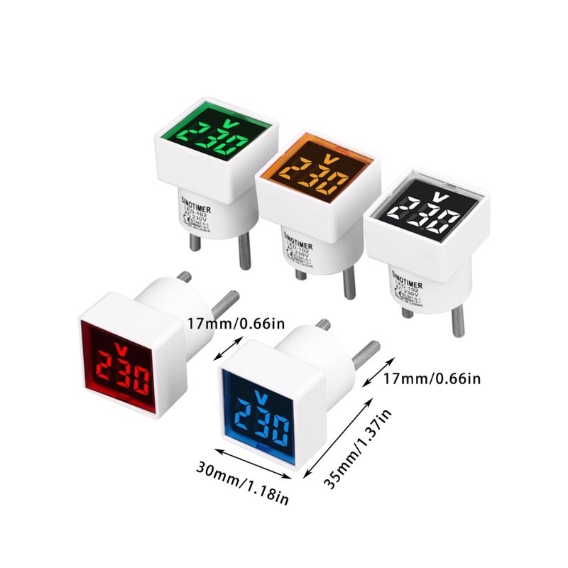 Đồng hồ đo điện áp kỹ thuật số đa chức năng KIKIN 220V 230V Đồng hồ đo điện áp kỹ thuật số chỉ ra cho truyền thông điện Indu