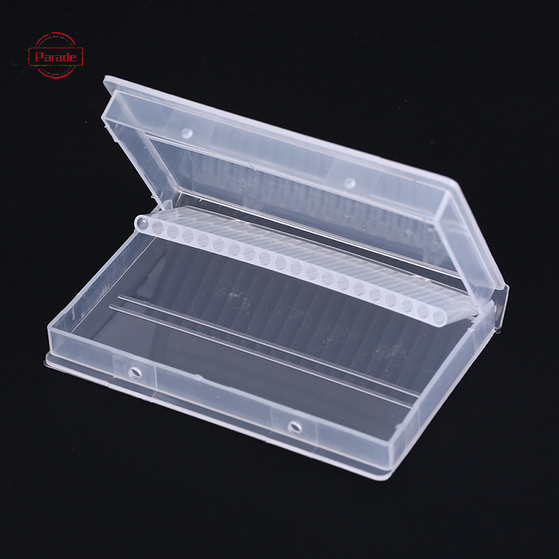 Parade 20 lỗ mũi khoan móng tay hộp nhựa trưng bày đứng hộp đựng cho mũi khoan 3 / 32 "VN