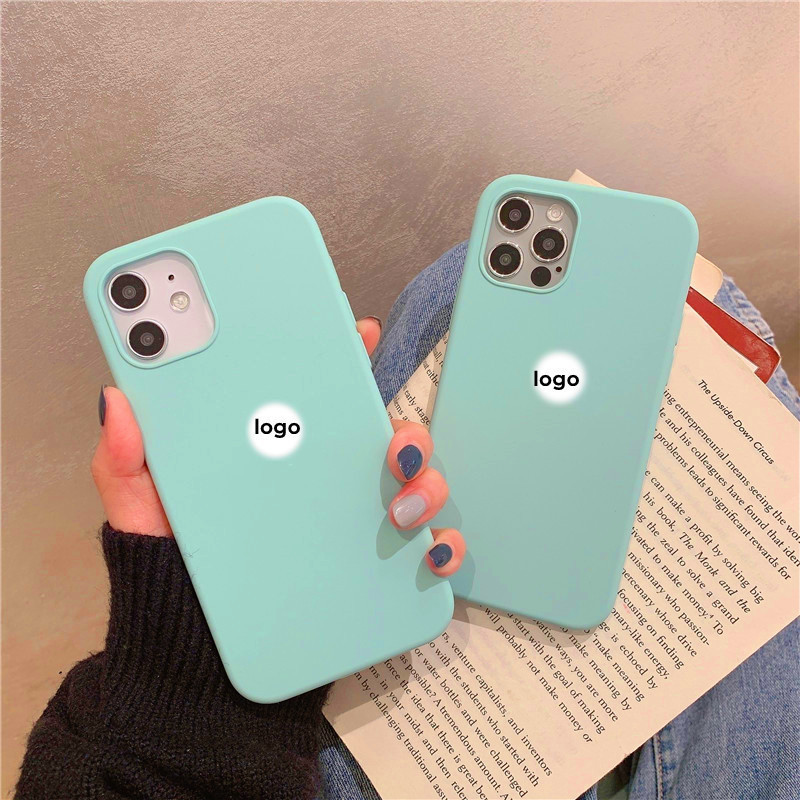 Ocean / Blue (Chất lượng cao) cho iPhone 17 / 16 / 15 / 14 / 13 / 12 / 11 / Pro Max Air mini Xs Max Xr 7 8 6s Plus SE Vỏ điện thoại silicon lỏng bảo hiểm toàn diện