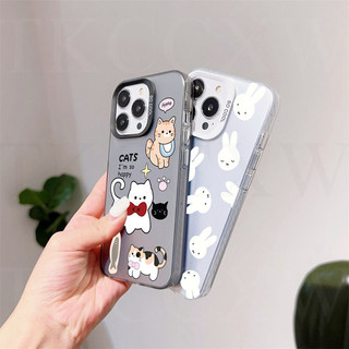 Phim Hoạt Hình Thỏ Dễ Thương Nơ Mèo Mờ Ốp Lưng Điện Thoại OnePlus 11 11R 12 ACE 3V 3 2 Pro 2V Nord N300 N20 SE Ốp Lưng Cao Cấp Chống Sốc
