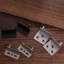 JUNYUE88US 2 Bản lề xoay, Trục giấu bằng thép không gỉ màu đen / bạc, Giá đỡ có ống lót Phụ kiện hạng nặng Đa chức năng trên dưới Kẹp bản lề Cửa gỗ
