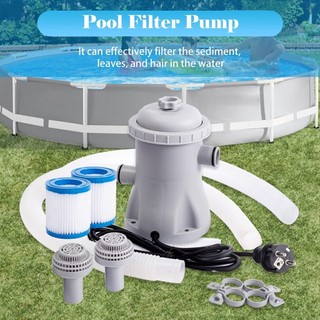 Máy bơm lọc bể bơi 330 GPH Máy bơm nước điện có 2 hộp lọc bể bơi Máy bơm bể bơi trên mặt đất Máy bơm lọc bể bơi nhỏ
