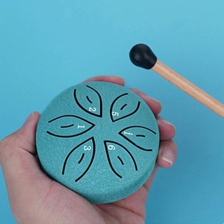 Bộ trống lưỡi thép STWEEKAM, trống chảo cầm tay mini 6 tông nhiều màu, 3 inch, phụ kiện trống rỗng