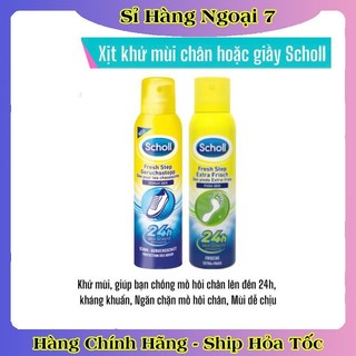 [CHE TÊN] Xịt khử mùi hôi chân & giày dép Scholl Fuss 150ml, ngăn mồ hôi chân