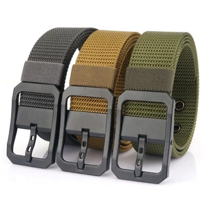Thắt lưng nam vải dù cao cấp_Men's Canvas Webbed Belt