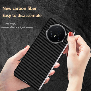 Ốp Nhựa Kết Cấu Sợi Carbon Cho Honor Magic V3 V2 RSR Bảo Vệ Siêu Mỏng Ốp điện thoại Cứng Chống Sốc