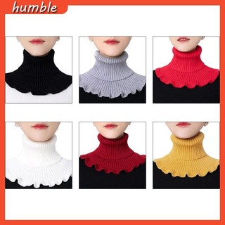Cổ Áo Giả Dệt Kim Co Giãn Có Thể Tháo Rời Ấm Áp Cho Nữ
