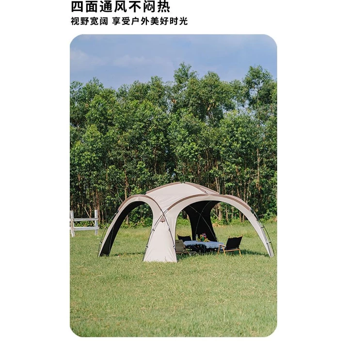 Lều vòm mái vòm Lều lớn ngoài trời lều che mưa chống nắng Cắm Trại Cắm trại qua đêm Lều hình cầu bãi biển – 6