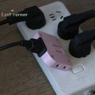[Lostcorner] Ổ cắm mở rộng 3 trong 1 EU Ổ cắm chuyển đổi sạc xoay 180 độ [Mới]