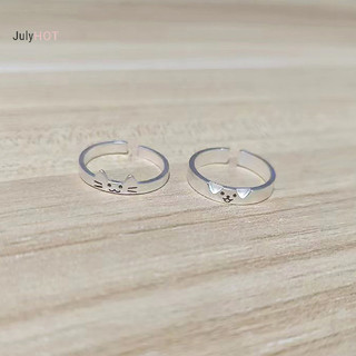 Julyhot Thời Trang Có Thể Điều Chỉnh Mở Túi Cho Chó Đôi Nhẫn Cho Nữ Đa Năng Dễ Thương Xếp Chồng Đeo Nhẫn Phụ Kiện Trang Sức Quà Tặng Massivedeals