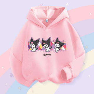 2024 Áo Hoodie Kuromi dễ thương mùa xuân thu Áo khoác có mũ trùm đầu hoạt hình mỏng dành cho trẻ em thời trang