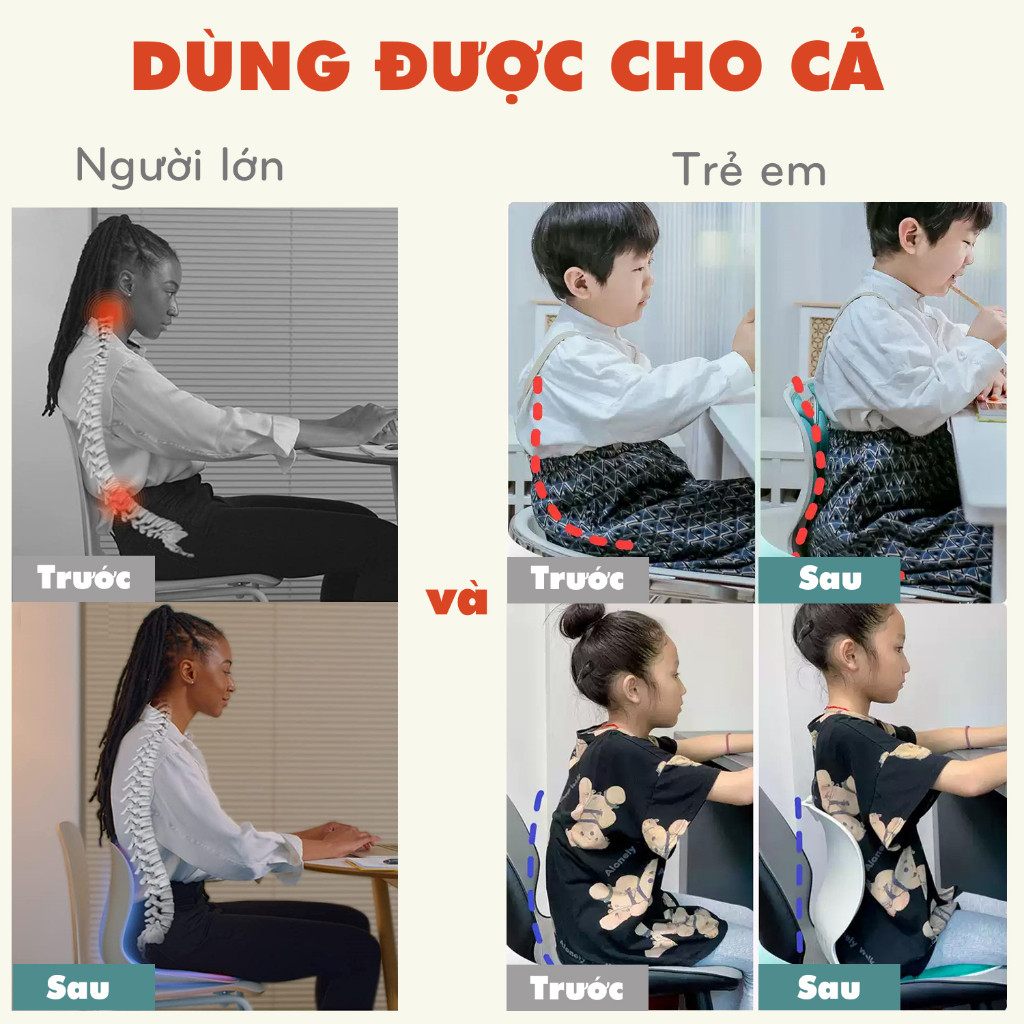 Ghế công thái học chống gù lưng, ghế giúp mẹ cho con bú đỡ mỏi lưng