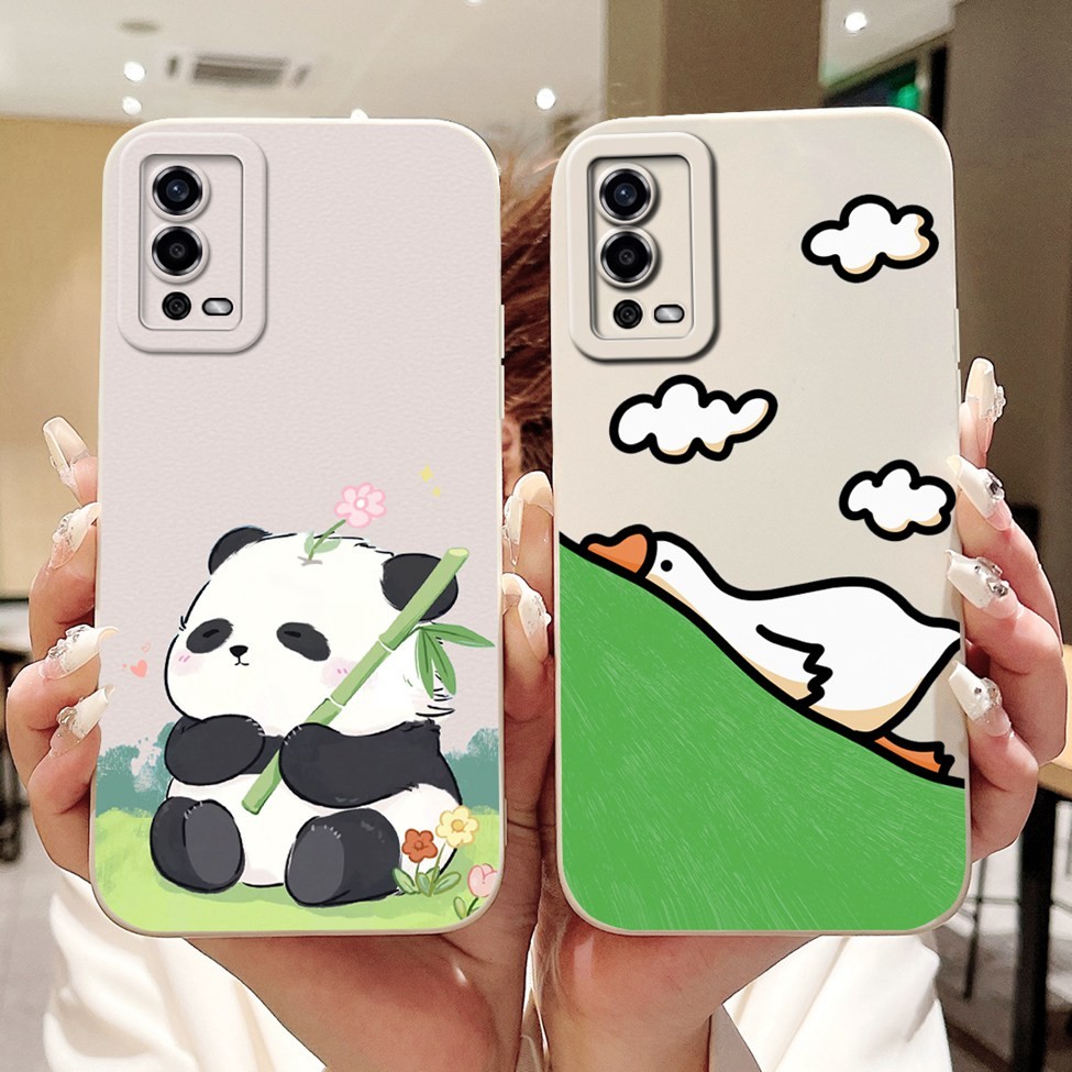 Ốp lưng Oppo A55 CPH2325 4G Thẩm mỹ Dễ thương Gog Cat Panda Kapibala Ốp điện thoại silicon Oppo A55 4G