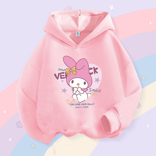 Cinnamoroll Bé Gái Có Mũ Trùm Đầu Nhẹ Tay Dài Hoạt Hình Dễ Thương Áo Hoodie Thời Trang