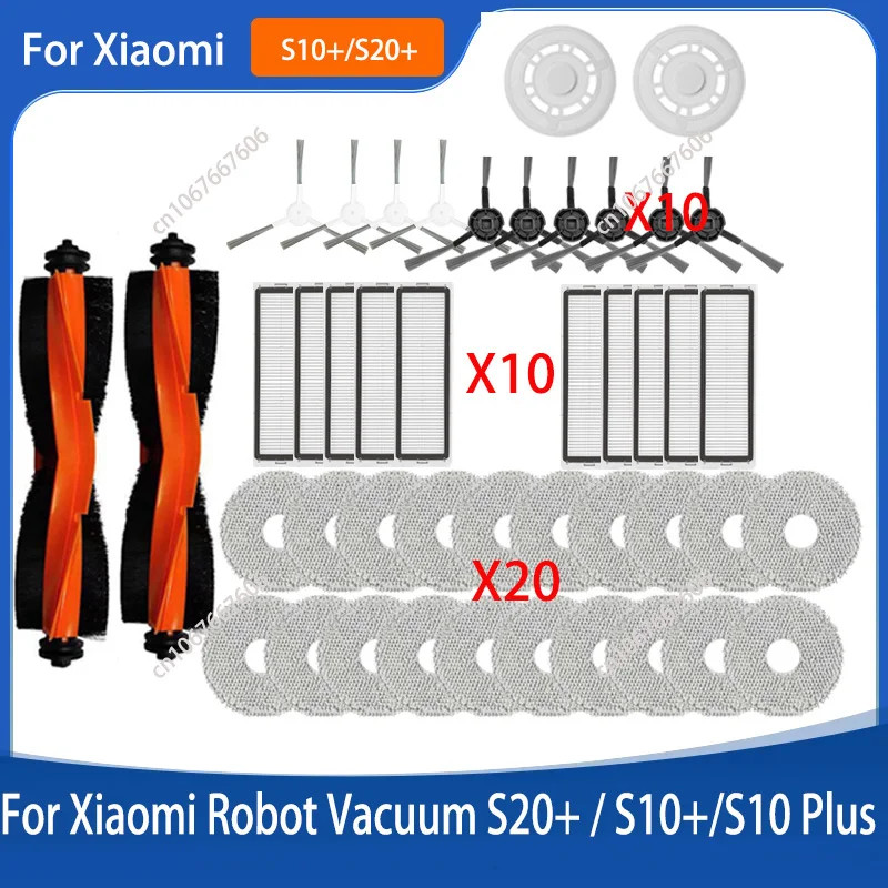 Robot hút bụi Xiaomi S20 + / S20 plus / B108GL Phụ kiện bộ lọc Bàn chải bên chính Cây lau nhà