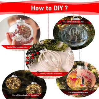 60 / 80 / 100mm Hình Bầu Dục Nhựa Trong Suốt Đĩa Phẳng Bóng Đồ Trang Trí DIY Có Thể Sơn Trống Đĩa Trong Suốt Quả Cầu Trang Trí Trong Nhà Ngoài Trời Cây Giáng Sinh Trang Trí
