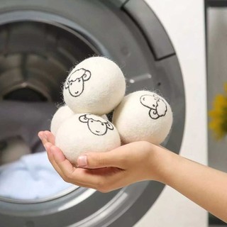 Reusable Wool Dryer Balls Softener Laundry Home Washing Fleece Dry Ball