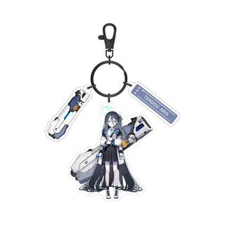 Waraku Chise Sunaōkami Shiroko Anime Móc Khóa Xanh Lưu Trữ Nam Móc Chìa Khóa Cho Nữ Hình Thời Trang Acrylic Móc Khóa Mặt Dây Chuyền Quà Tặng