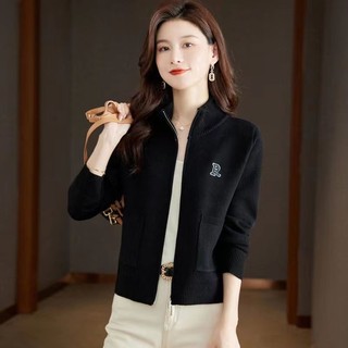 Mùa Thu Đông Cao Cấp Len Cardigan Nguyên Bản Áo Len Nữ 2024 Phong Cách Mới Áo Khoác Thời Trang Nhỏ Ngắn Dây Kéo Top