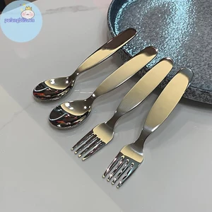 Pufangbliss Trẻ Em Bộ Đồ Ăn Sâu Dày Thép Không Gỉ Trẻ Em Thìa Eag Thìa Nĩa Inox 304 Nĩa Trẻ Em VN