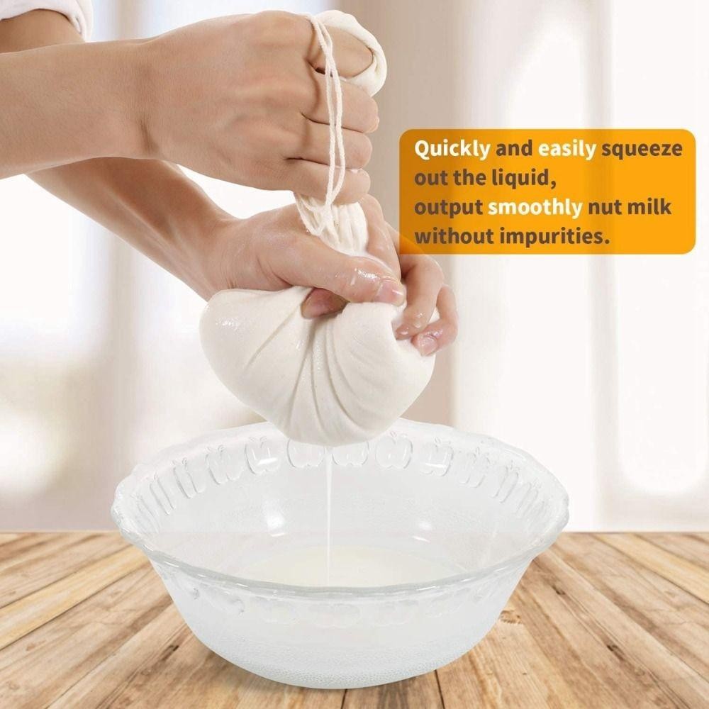 Túi lọc ODAKA, Vải phô mai tái sử dụng di động, Túi pha lạnh Trà Sữa chua Cà phê Túi đựng phô mai Túi đựng sữa hạt
