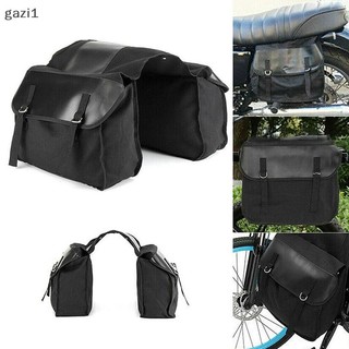 [gazi1] Túi du lịch xe máy Vải đen chống thấm nước Panniers Xe máy Hành lý Boutique
