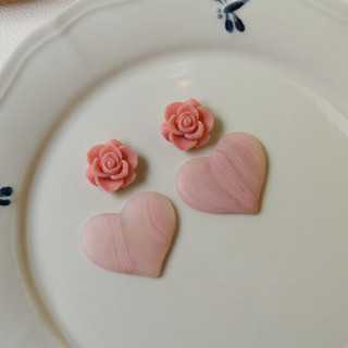 Mùa Thu Đông Đổ Hoa Camellia Nhựa Miếng Dán Phụ Kiện diy Handmade Bông Tai Mũ Đội Đầu Vỏ Điện Thoại Chất Liệu Trang Sức
