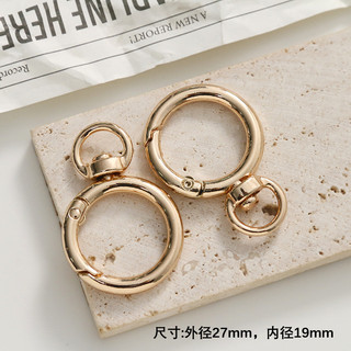 Khóa lò xo xoay bằng hợp kim mạ kẽm, khóa lò xo mở hình số 8, vật liệu DIY cho túi xách, mặt dây chuyền, móc khóa bán buôn