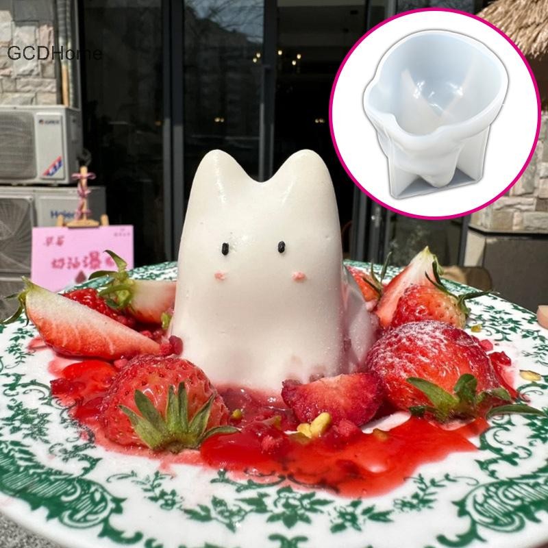 Gcdhome Nằm Rồng Sữa Pudding Khuôn Silicon Custard Khuôn Hoạt Hình Dễ Thương Bánh Thạch Khuôn Trang Trí Bánh Dụng Cụ Nướng Bánh HOT