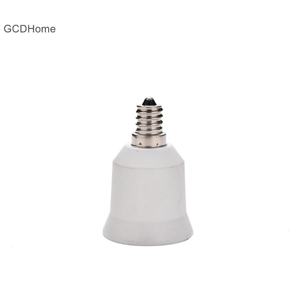 Bộ chuyển đổi bóng đèn Gcdhome 1x E12 sang E26 / E27 Chân đế đèn Ổ cắm màu trắng HOT