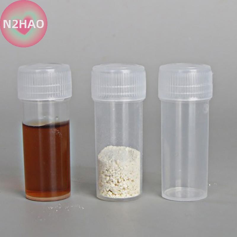 N2hao 20 Chiếc 5ml Chai Nhựa Chai Thuốc Hộp Bảo Quản Chất Lỏng n