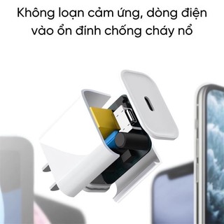 ibumpers Sạc Nhanh PD 20W USB C Sang L / Type-c Bộ sạc tường cho IPHONE IPAD