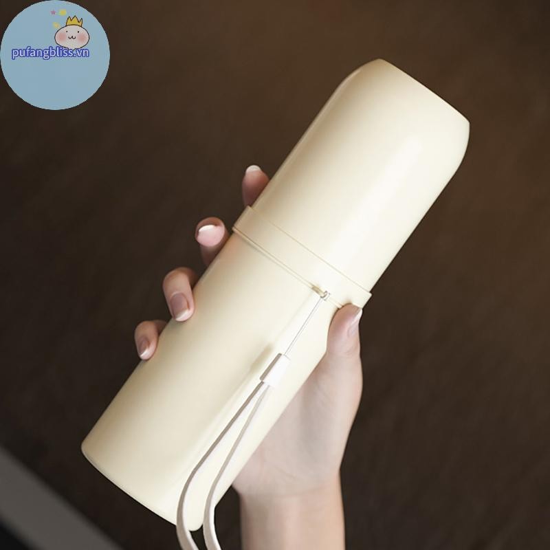 Hộp đựng bàn chải đánh răng du lịch di động đơn giản Pufangbliss Hộp đựng bàn chải đánh răng và kem đánh răng có nắp đậy VN