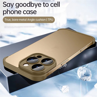 [Jlk] Ốp Bảo Vệ Góc Không Khung Cho iPhone 16 15 14 13 12 Pro Max Plus Miếng Dán Góc Miếng Lót Ban Đầu Làm Mát