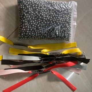 Combo 3kg bi sắt+ 5dây thun cao su kháng lực dầy 0,75mm dài 15cm, buộc sẵn da.