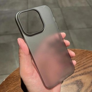 Ốp điện thoại trong suốt mờ siêu mỏng mờ cho iPhone 17 air 16 Pro 15 14 Plus 13 12 Pro Max Ốp lưng da mỏng chống sốc