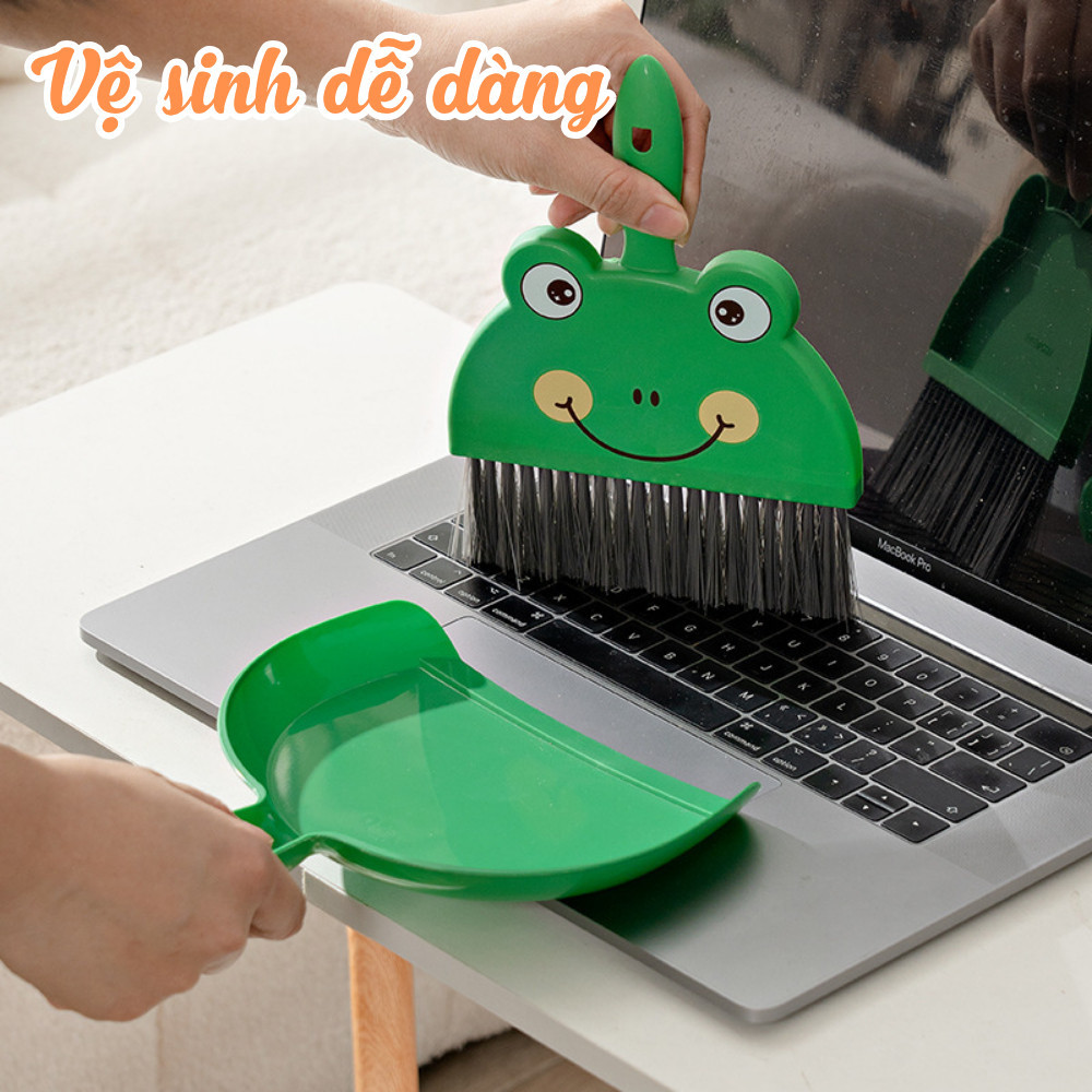 Bộ Chổi Quét Bụi Bàn Làm Việc, Vệ Sinh Ban Thờ, Xẻng Dọn Rác Thú Cưng Thiết Kế Nhỏ Gọn Tiện Lợi Dinohome