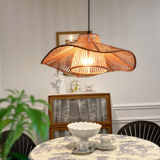 AIMI Đèn Chùm Mây Bohemian Dệt Tay Mặt Dây Chuyền Âm Trần Thích Hợp Cho Nhà Bếp Phòng Ăn Phòng Khách Và Phòng Ngủ