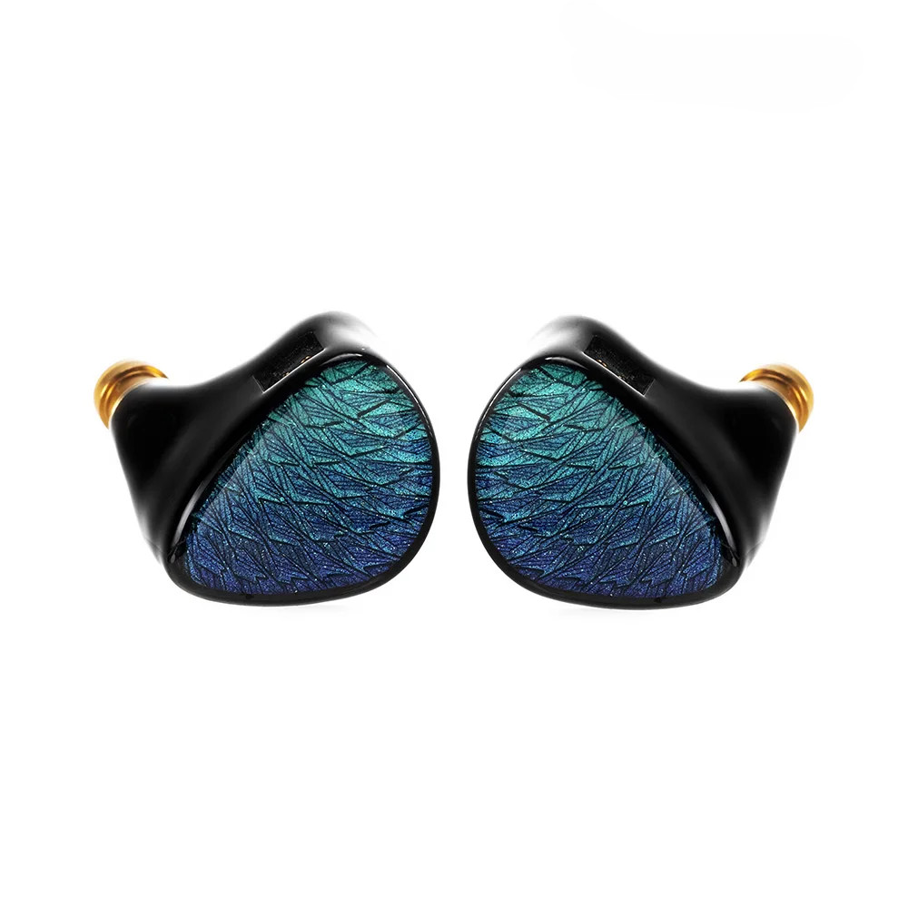 Kinera Celest Wyvern Black Remastered 10mm LCP 2.0 Màng điều khiển năng động tùy chỉnh Tai nghe có cáp MIC Tai nghe