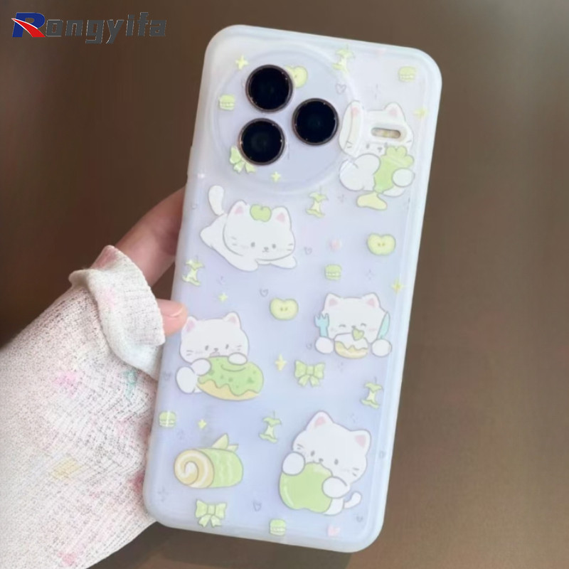 Ốp điện thoại mờ hình chú chó con dễ thương cho Meizu 21 Note 20 18 17 16 Note 16 Pro Luck 08 5G 4G Ice Fog Back Cover Vỏ điện thoại mềm chống sốc cho mèo hoạt hình