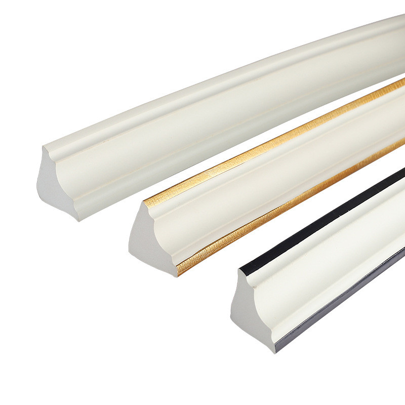 Tự Dính pvc Âm Góc Dòng Phòng Khách Trần Đường Góc Trên Dải Trang Trí Chống Thấm Nước Chống Dầu Tự Dính Góc Đường Tam Giác Cạnh Dải