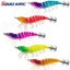 ESSENCEH Mực Jig, Webfoot Ngang Mồi Chìm Chậm, Tôm Gỗ Dạ Quang Tôm 80mm 7g Câu Cá Biển Calamar Nhân Tạo