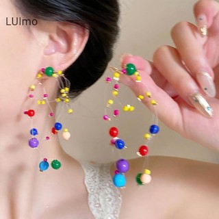 Bông tai thời trangLUImo màu sắc đa dạng, thiết kế độc đáo dopamine, phụ kiện hoàn hảo cho mùa hè