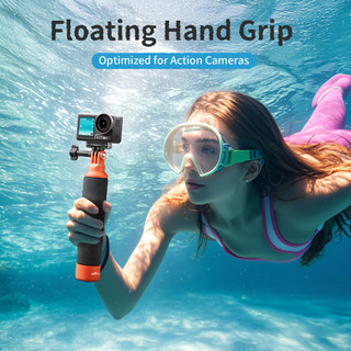 Dành cho DJI Pocket3 / Action 5 Pro Float Stick Tay cầm nổi Insta360 Ace Pro 2 / GoPro Tay cầm chống chìm Phụ kiện máy ảnh thể thao