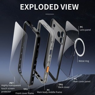 [Redpepper] ốp lưng chống nước IP68 cho iPhone 17 Pro Max 17 Air 17Pro i17 Protector Bảo vệ toàn thân Vỏ điện thoại chống bụi