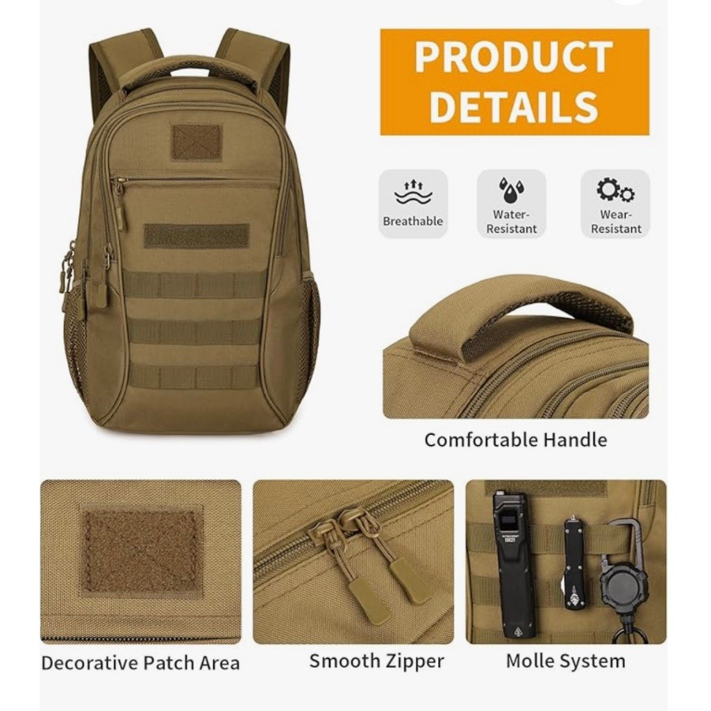 Ba lô chiến thuật mini 15L COMMAN_Military Backpack